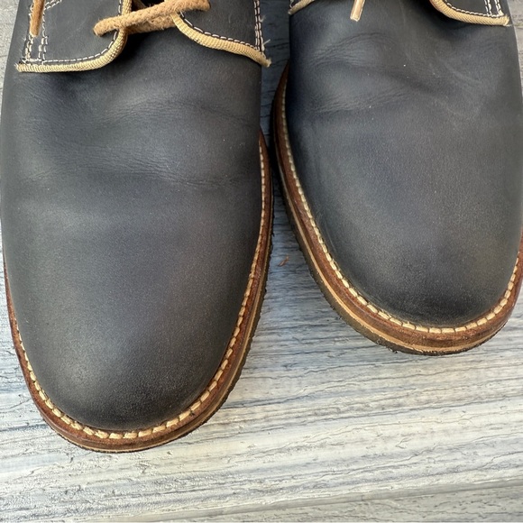 Johnston & Murphy 1850 Classic Dark Navy Leather Men's Oxford Shoes Size 10.5 - Picture 4 of 17